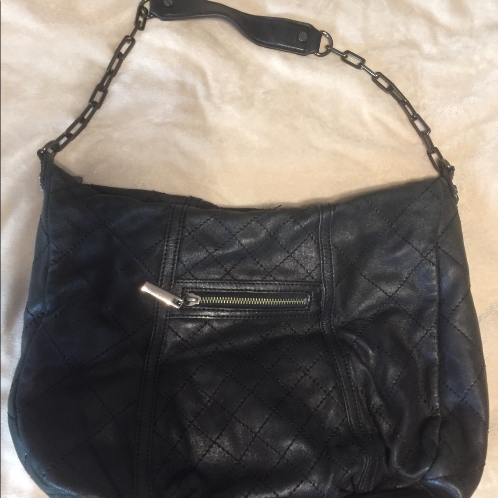 Tory Burch black leather shoulder bag